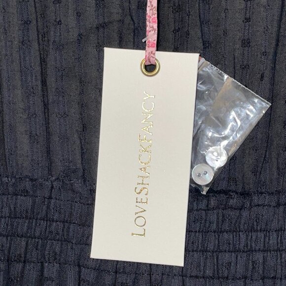 NWT $395 Black Sanaya Mini Dress LOVESHACKFANCY XS 2 4 - Picture 10 of 11